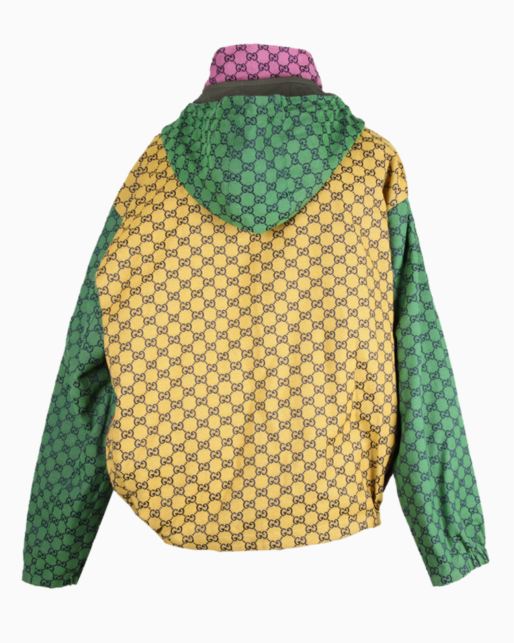 Jaqueta Gucci Reversível Jacquard Colorida Monograma