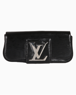 Clutch Louis Vuitton SoBe Epi Verniz Preto