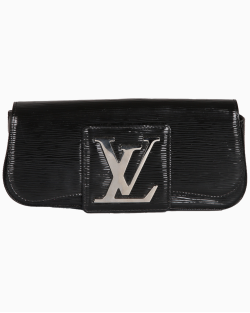 Clutch Louis Vuitton SoBe Epi Verniz Preto