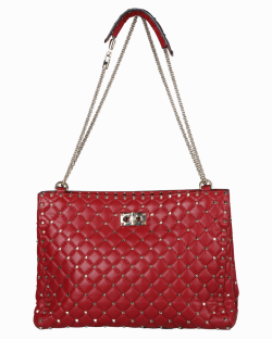 Bolsa Valentino Borse Rockstud Vermelha 