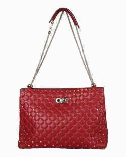 Bolsa Valentino Borse Rockstud Vermelha 
