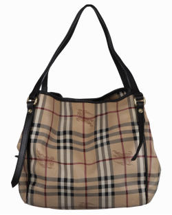 Bolsa Burberry Haymarket Check Canvas Canterbury Tote 