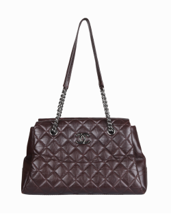 Bolsa Chanel Lady Pearly Tote Vinho