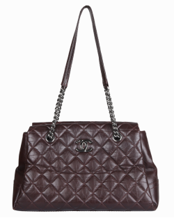 Bolsa Chanel Lady Pearly Tote Vinho