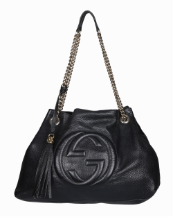 Bolsa Gucci Soho Chain Preta