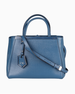 Bolsa Fendi 2 Jours Pequena Azul