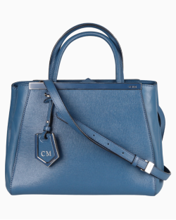 Bolsa Fendi 2 Jours Pequena Azul
