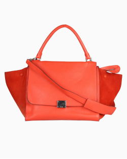 Bolsa Celine Trapeze P Laranja