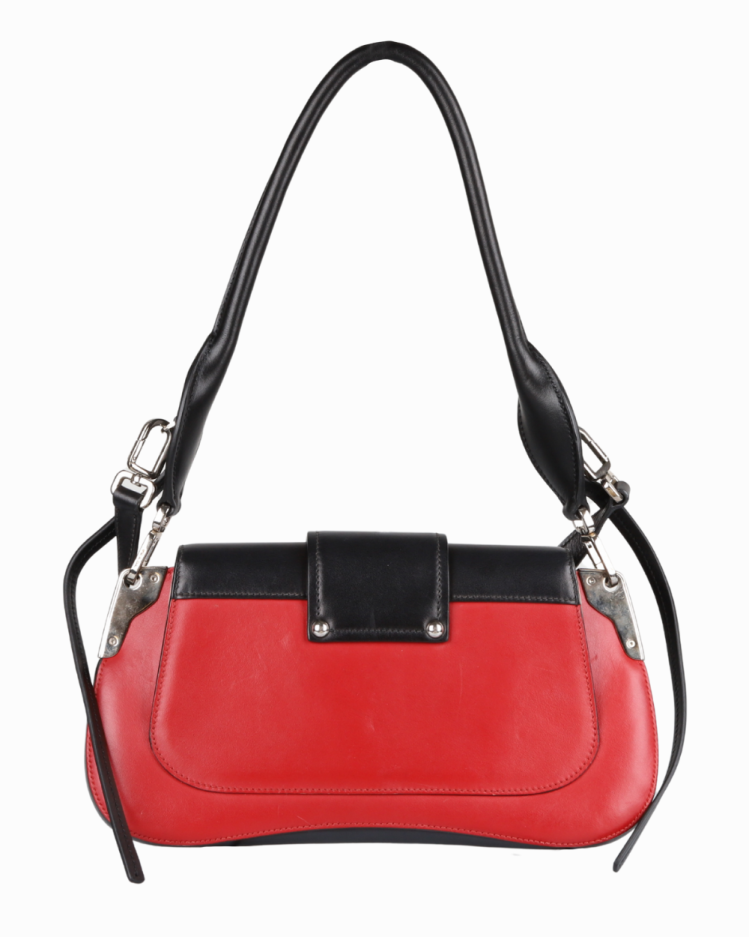 Bolsa Prada Sidonie Preta/Vermelha