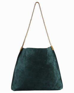 Bolsa Saint Laurent Suzanne Hobo Verde