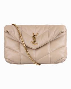 Bolsa Saint Laurent Puffer Bege