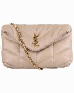 Bolsa Saint Laurent Puffer Bege
