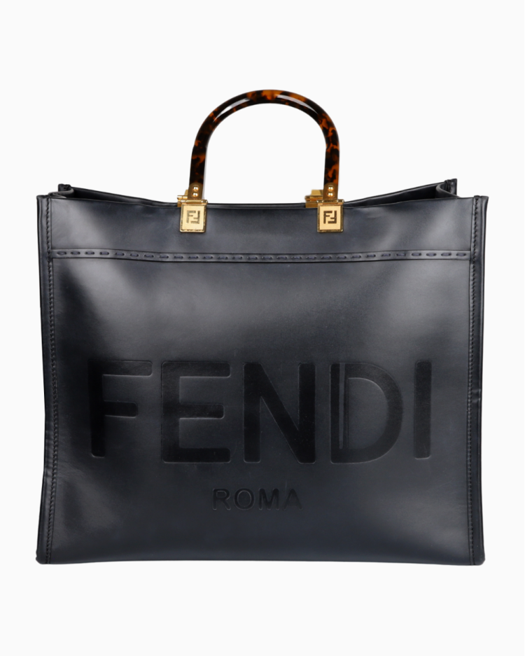 FENDIバッグ Bolsa Fendi Sunshine Média Preta