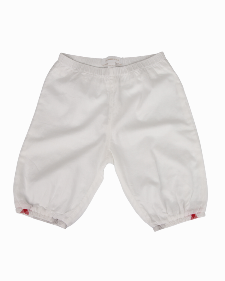 Conjunto Burberry Xadrez Branco/Cinza/Vermelho