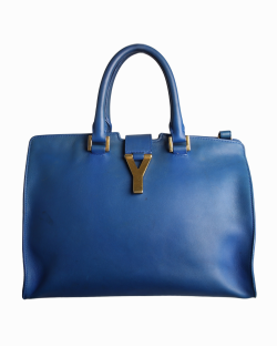 saint laurent chyc cabas azul blue medium