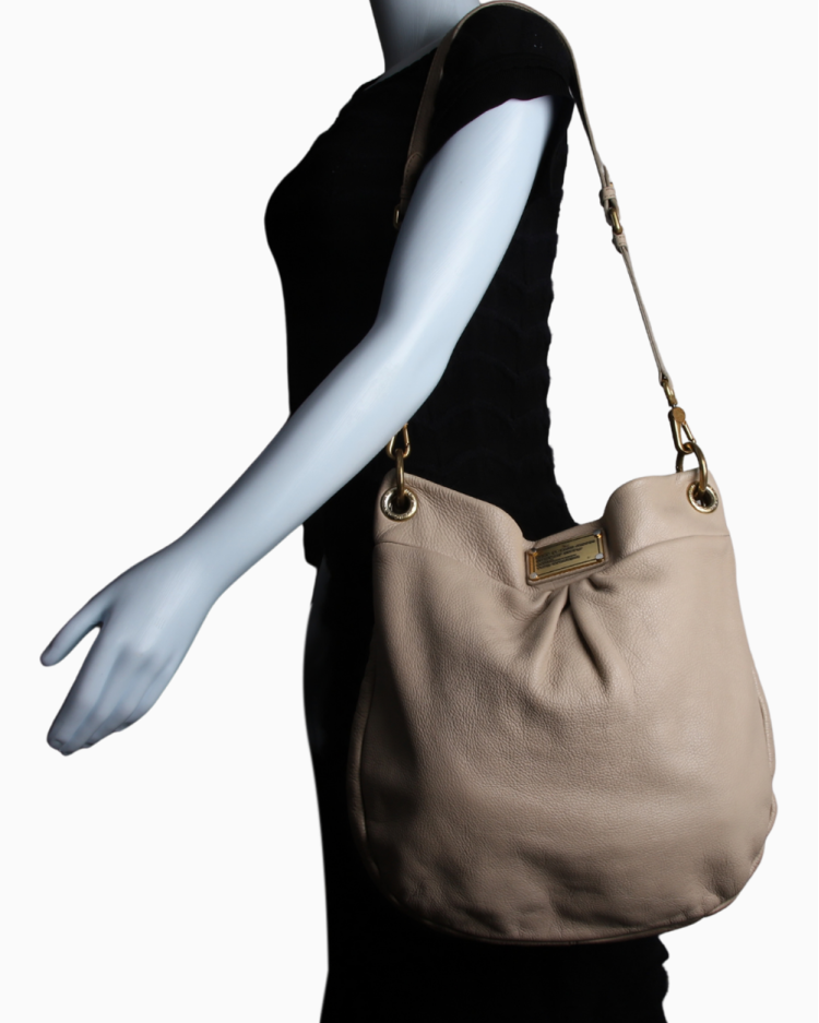 Bolsa Marc by Marc Jacobs Classic Q Hillier Hobo Bege