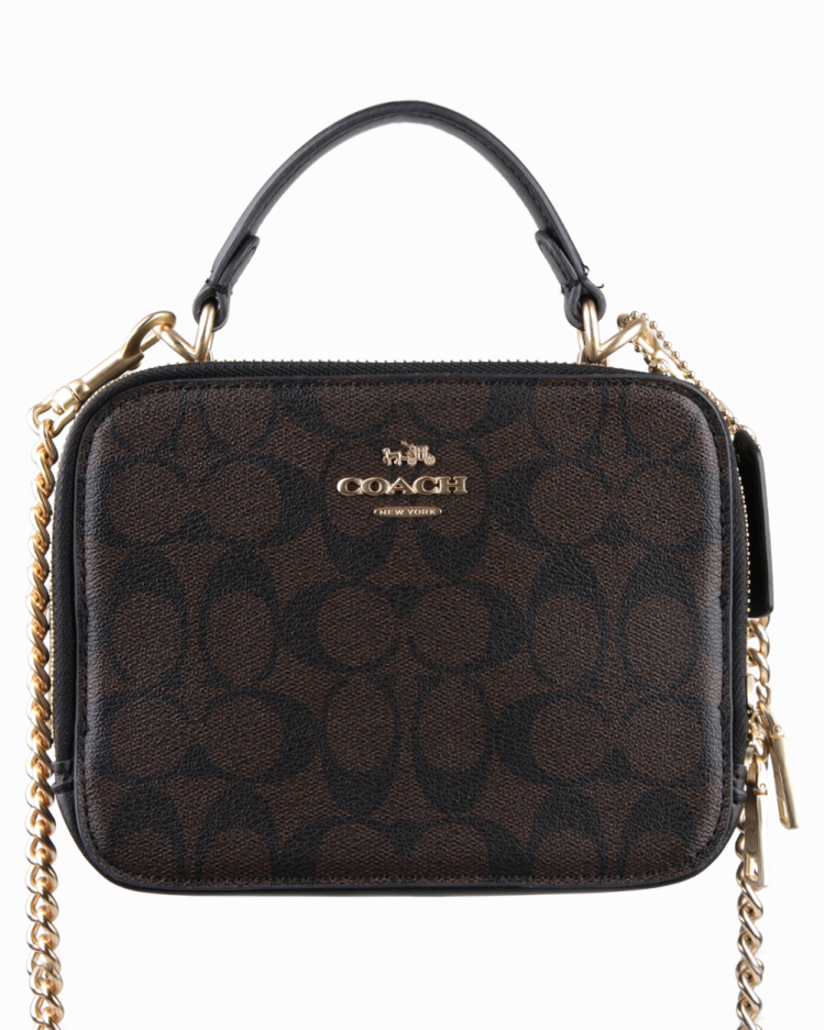 Bolsa Coach Carey Crossbody Preta