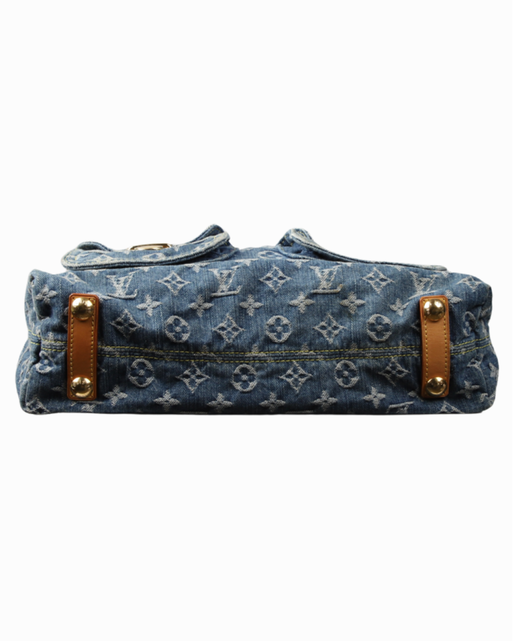 Bolsa Louis Vuitton Baggy GM Monogram Denim Blue