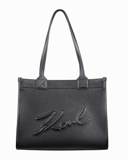 Bolsa Tote Karl Lagerfeld K/Skuare Grainy Preta