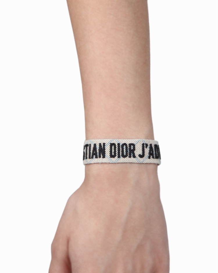 Pulseira J'Adior Friendship Bracelet Nude e Preto