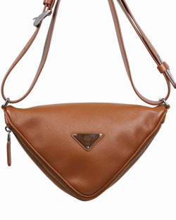 Bolsa Prada Triangle Caramelo
