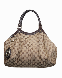 Bolsa Gucci Sukey GG Monograma Bege