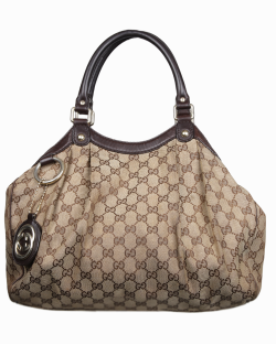 Bolsa Gucci Sukey GG Monograma Bege