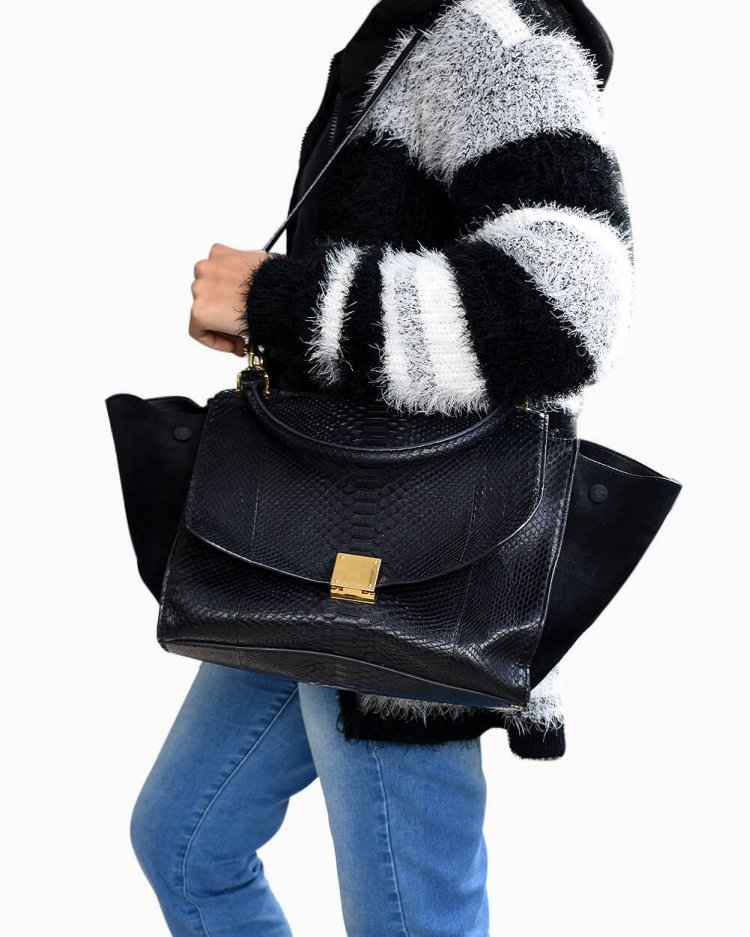 celine trapeze python bolsa