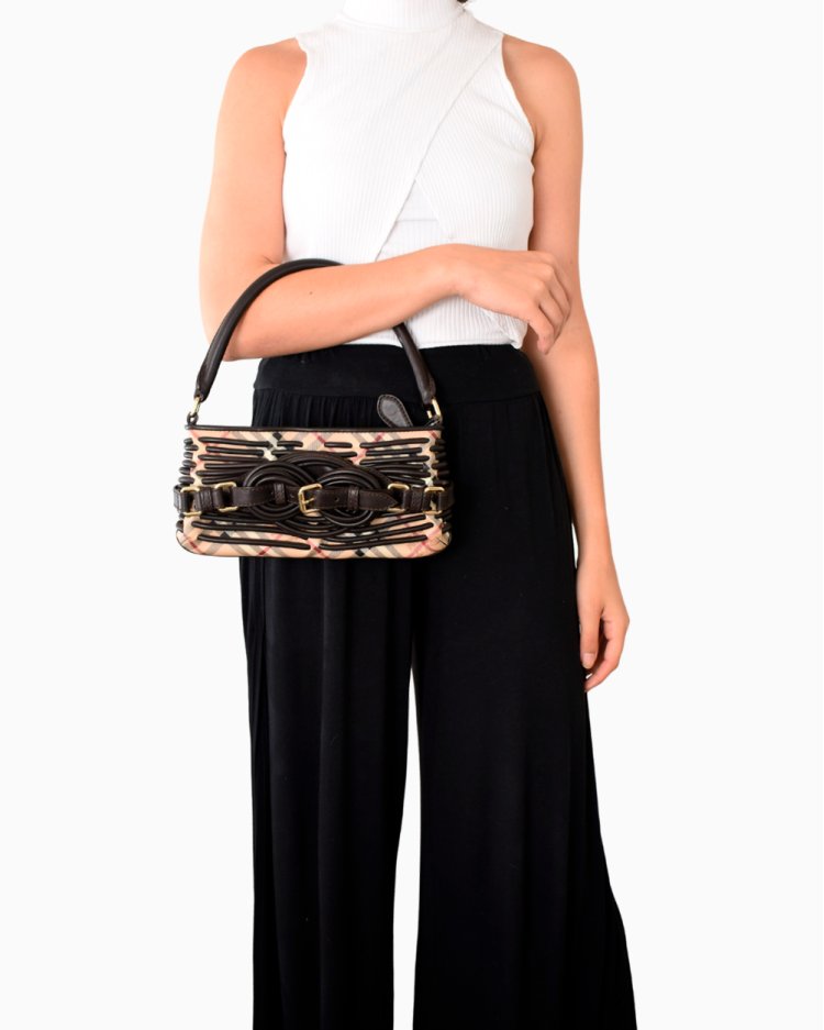 Bolsa Burberry original Prorsum shoulder bag xadrez feminina