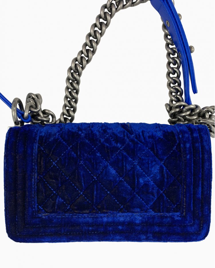 velvet chanel boy bolsa