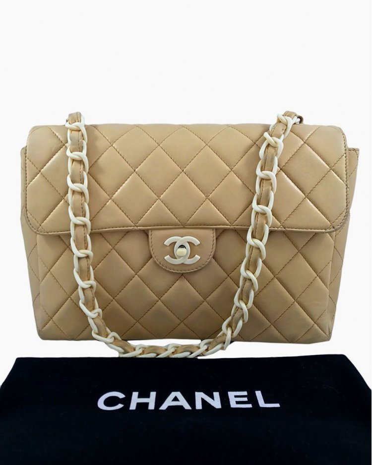 chanel bolsas beige