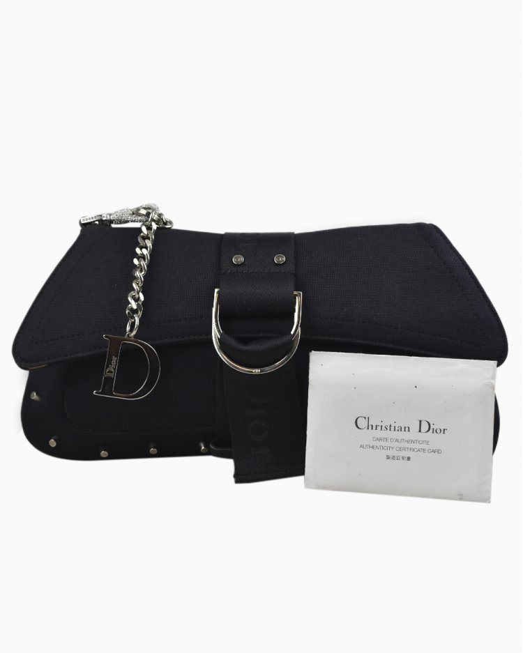バッグ christianDior Bolsa Christian Dior Hardcore Original Feminina Preta
