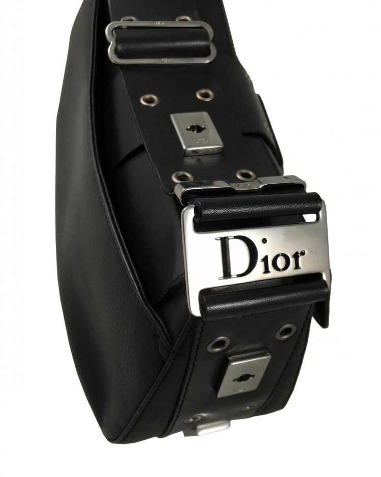 Bolsa Dior Columbus Couro Preto