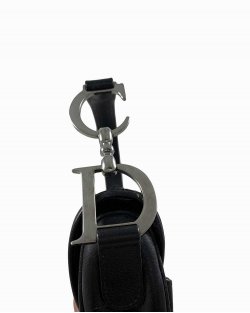 Bolsa Dior Saddle Vintage Couro Preto