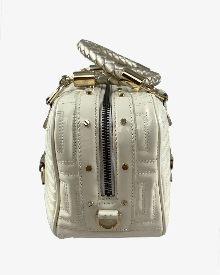 Bolsa Gianni Versace Verniz Off White