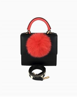 Bolsa Les Petits Joueurs Preta e vermelha