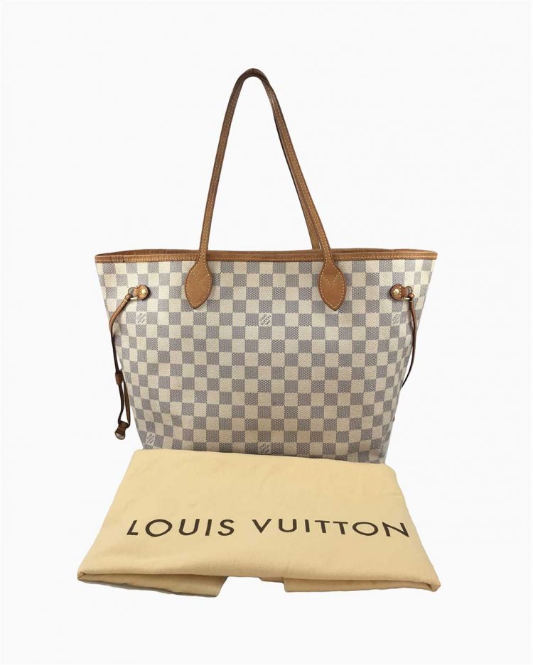 Bolsa Louis Vuitton Neverfull MM Damier Azur
