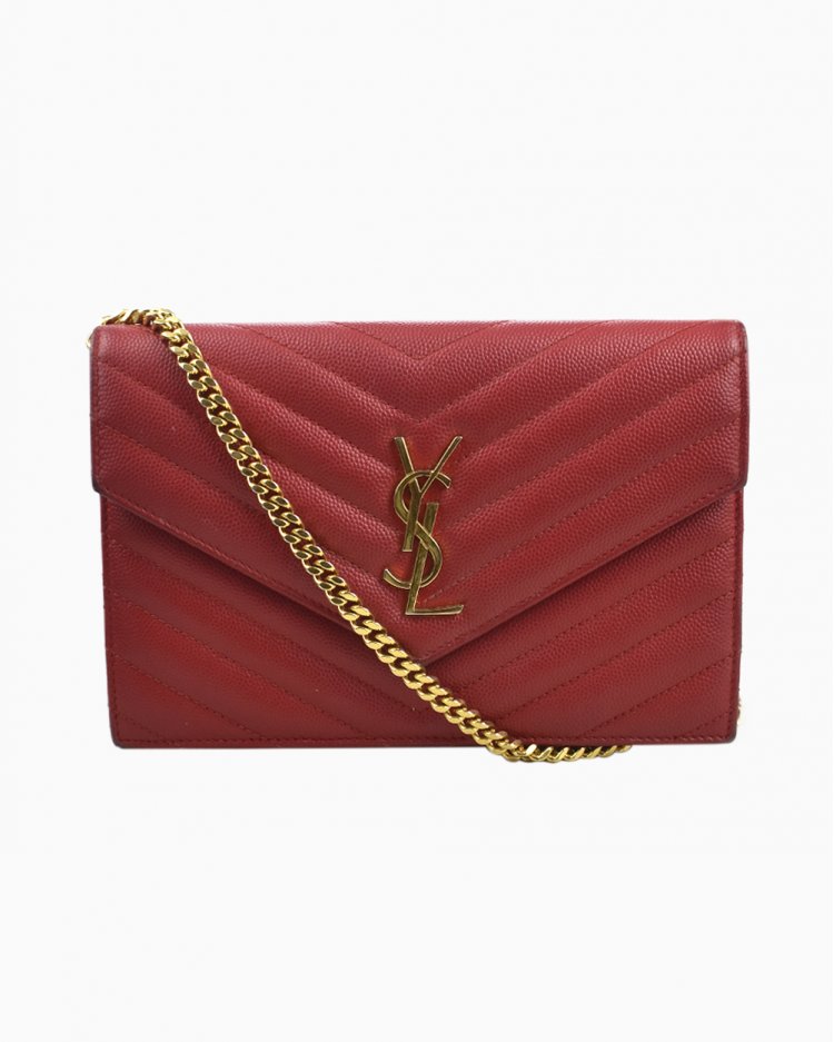red and black ysl bolsa