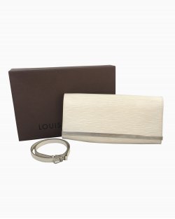 Clutch Louis Vuitton Sevigne EPI Off White
