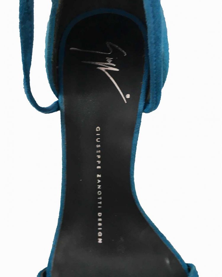 Sapato Giuseppe Zanotti Azul Petróleo Autentico Original