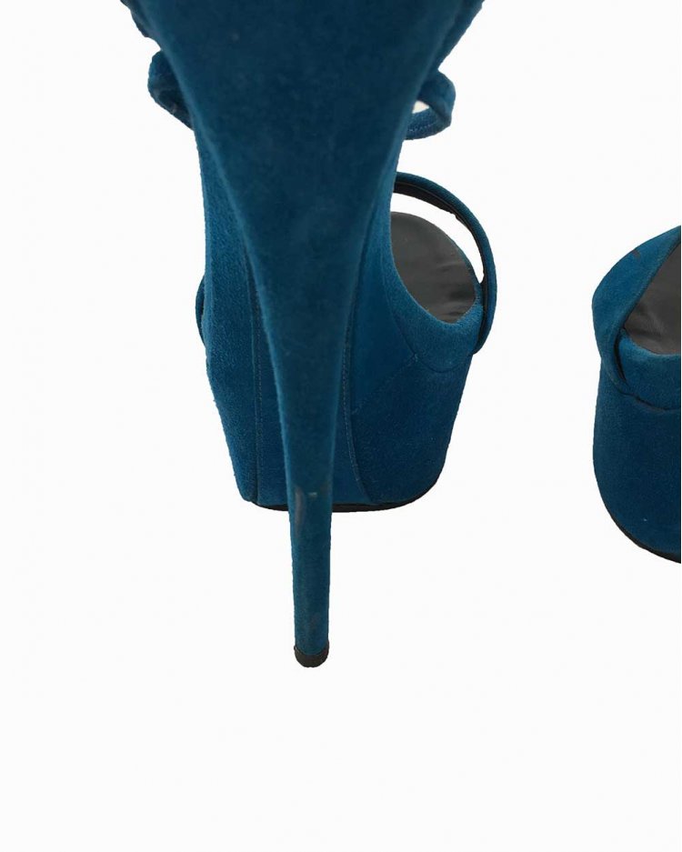 Sapato Giuseppe Zanotti Azul Petróleo Autentico Original