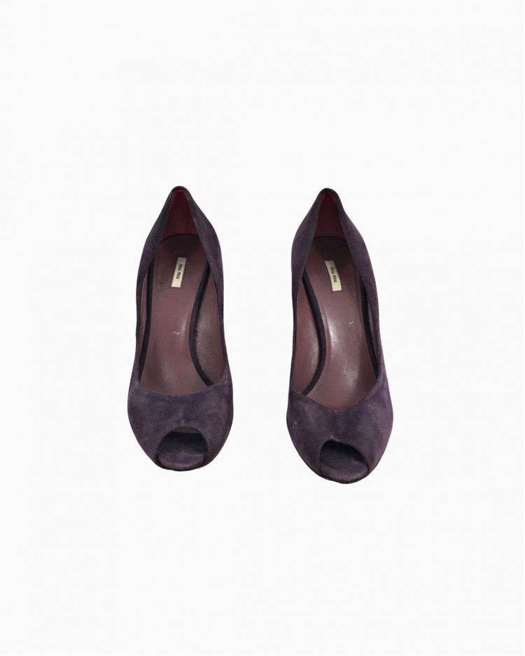 Sapato Miu Miu Roxo Salto
