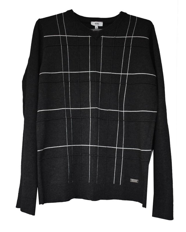 Suéter Boss Hugo Boss Cinza Masculino Original Autêntico