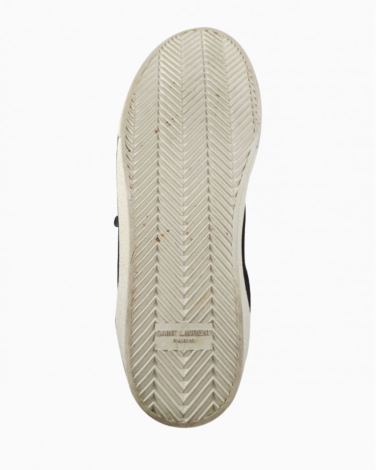 サ*ー様 SAINT LAURENT graffiti sneaker Tênis Saint Laurent Original Camurça Grafiti Masculino