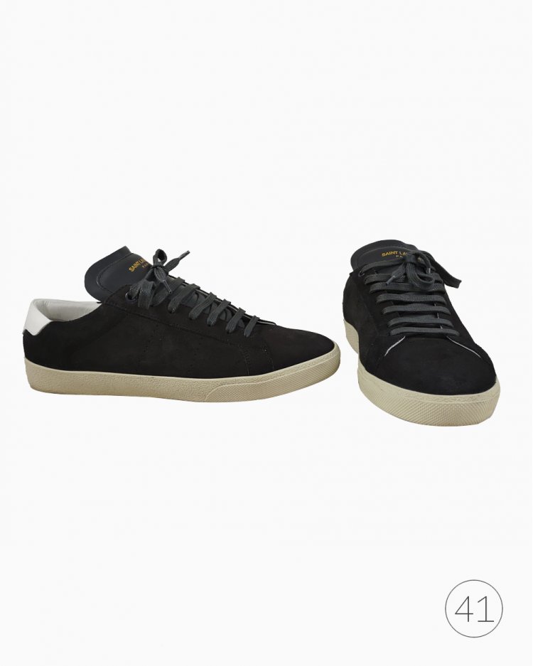 サ*ー様 SAINT LAURENT graffiti sneaker Tênis Saint Laurent Original Camurça Grafiti Masculino