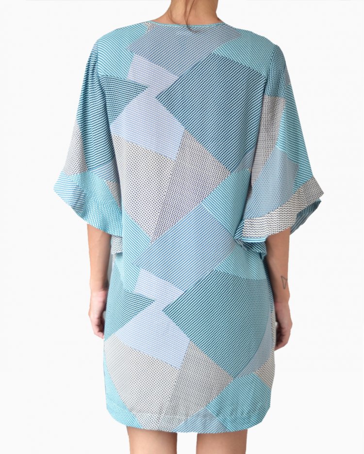princess polly baby blue dress Vestido BCBG Maxazria Geométrico Azul Autentico Feminino