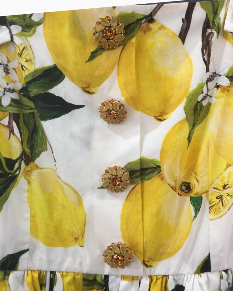 Vestido Dolce Gabbana Limões