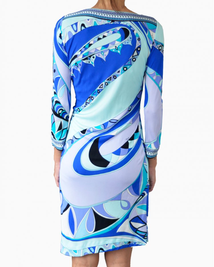 Vestido Emilio Pucci Tons de Azul